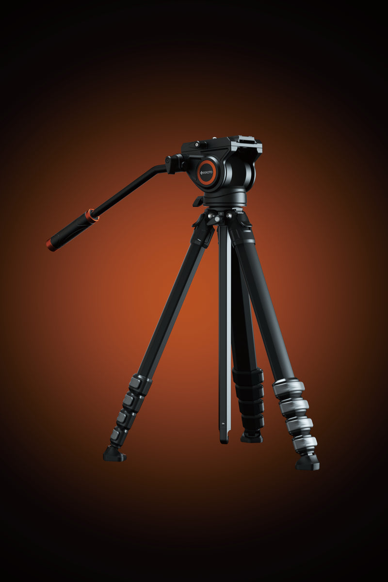Geekoto MATV Ultra aluminum video tripod with DV head and pan handle