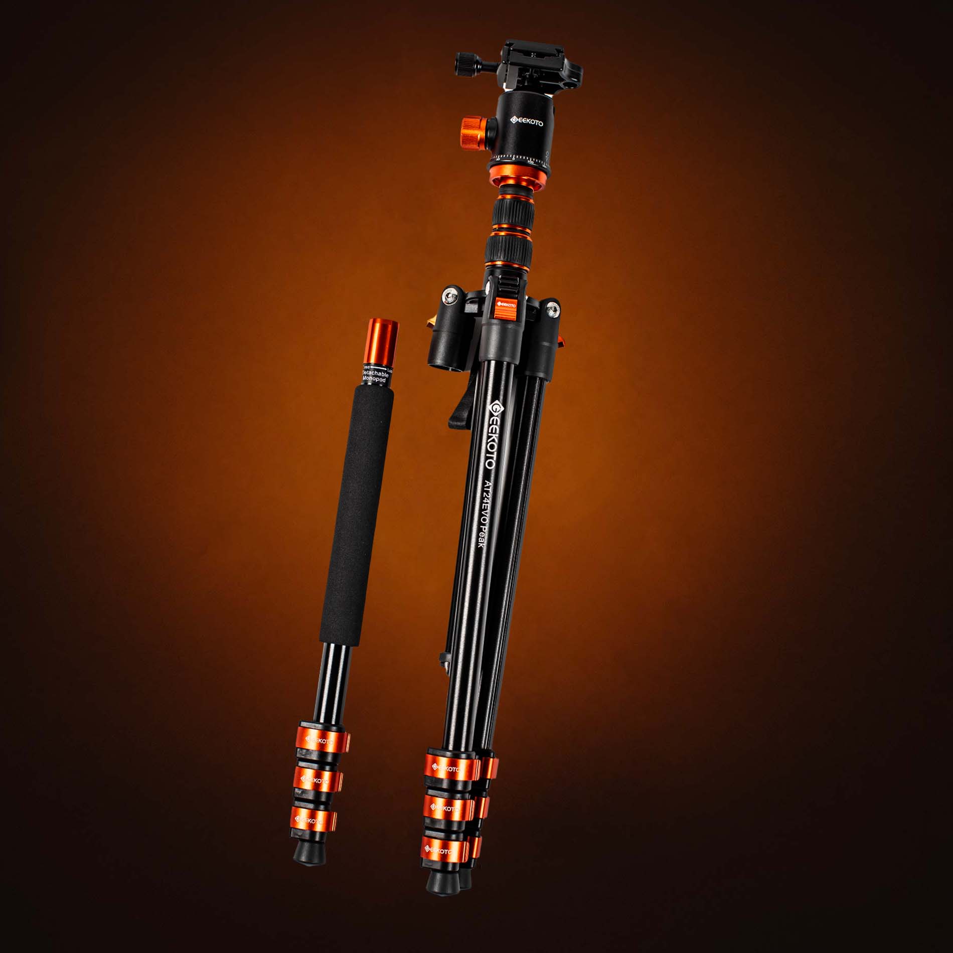 GEEKOTO Tripod Camera Tripod for DSLR Compact 75'' Aluminum Alloy