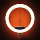 Geekoto FLR-18 18-inch bi-color LED ring light front view
