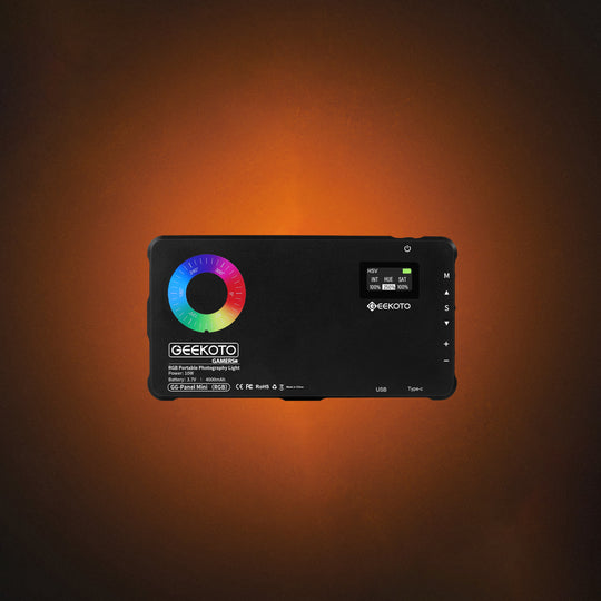 Geekoto GG-Mini Panel compact creator light rear view