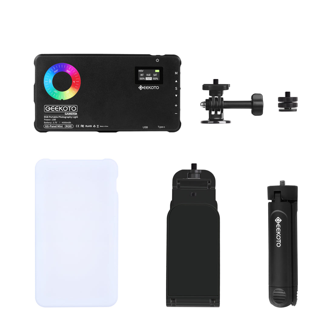 Geekoto GG-Mini Panel RGBWW light accessories