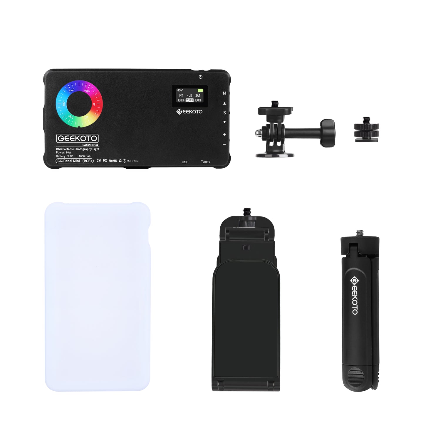 Geekoto GG-Mini Panel RGBWW light accessories