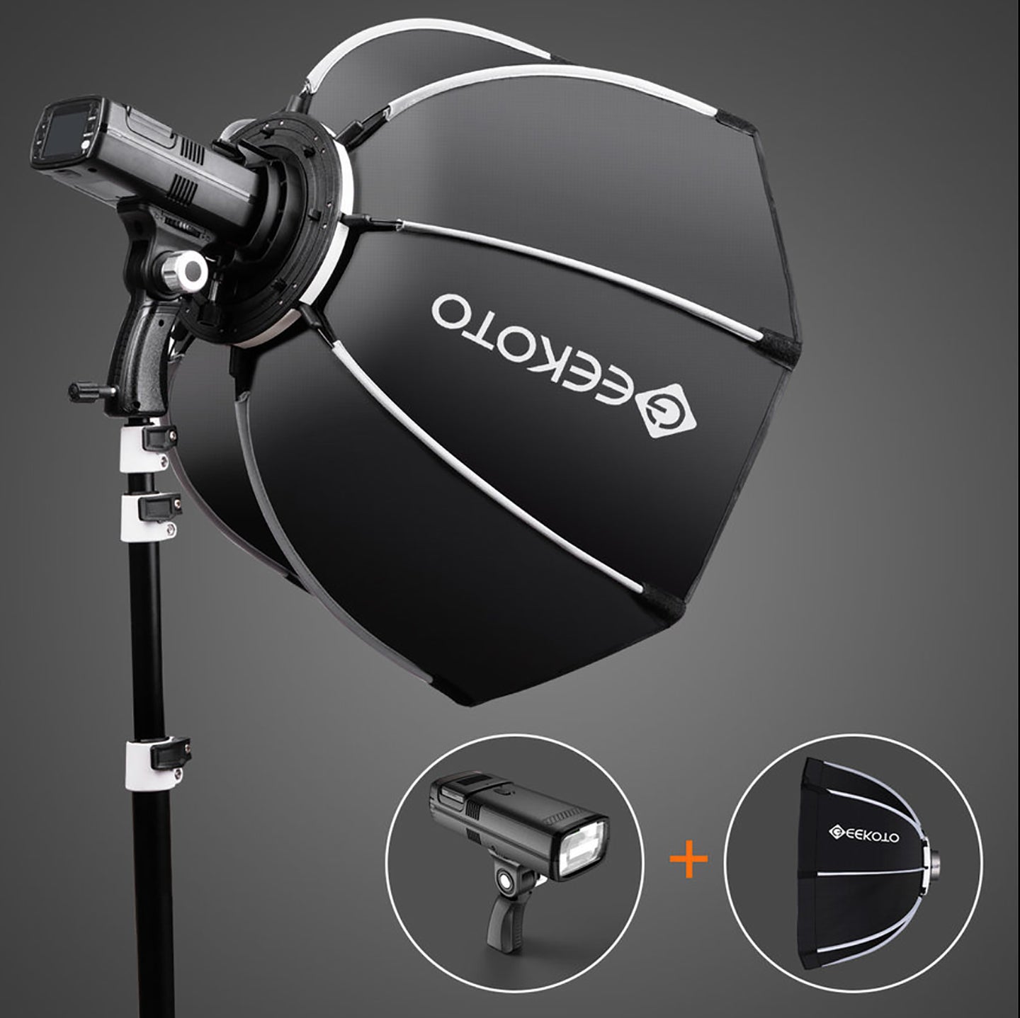 Geekoto GT200 Full Kit with 20-inch softbox