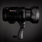 Geekoto GT400 400Ws battery-powered monolight flash side view with Bowen attachment