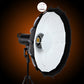 Geekoto Beauty Dish Pro 23.8-inch fold-flat beauty dish front view