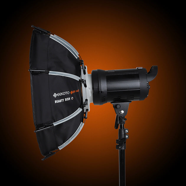 Geekoto Beauty Dish Q side profile showing depth