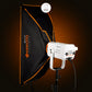 Geekoto GEEK-MOD SQ36 36 x 12-inch rapid-deploy strip softbox side profile showing collapsible modifier depth