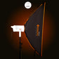 Geekoto GEEK-MOD SV48 48 x 12-inch rapid-deploy strip softbox side profile showing collapsible modifier depth