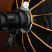 Geekoto GEEK MOD X48 48-inch rapid-deploy softbox shown fully opened for studio lighting