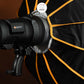 Geekoto GEEK MOD X48 48-inch rapid-deploy softbox shown fully opened for studio lighting
