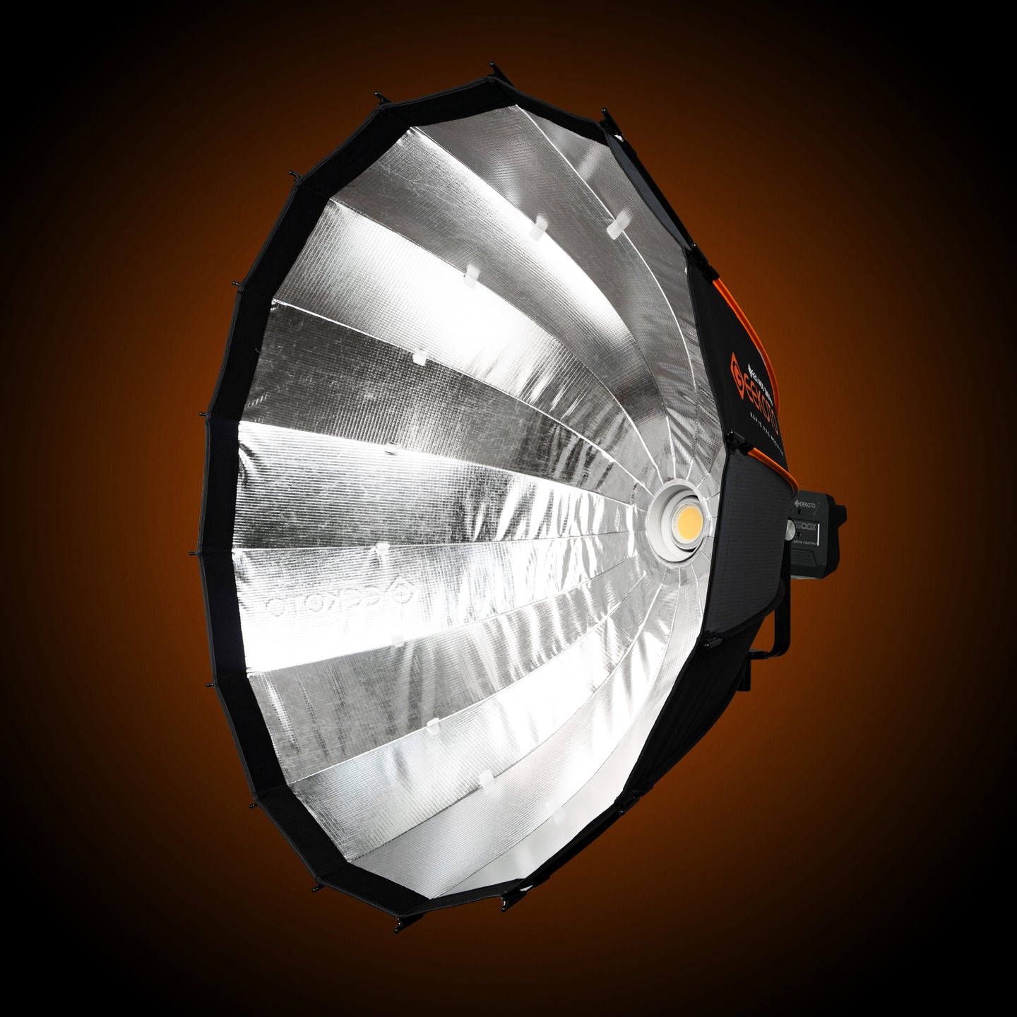 Geekoto GEEK MOD X48 PRO V2 48-inch V2 rapid-deploy softbox side profile showing collapsible modifier depth