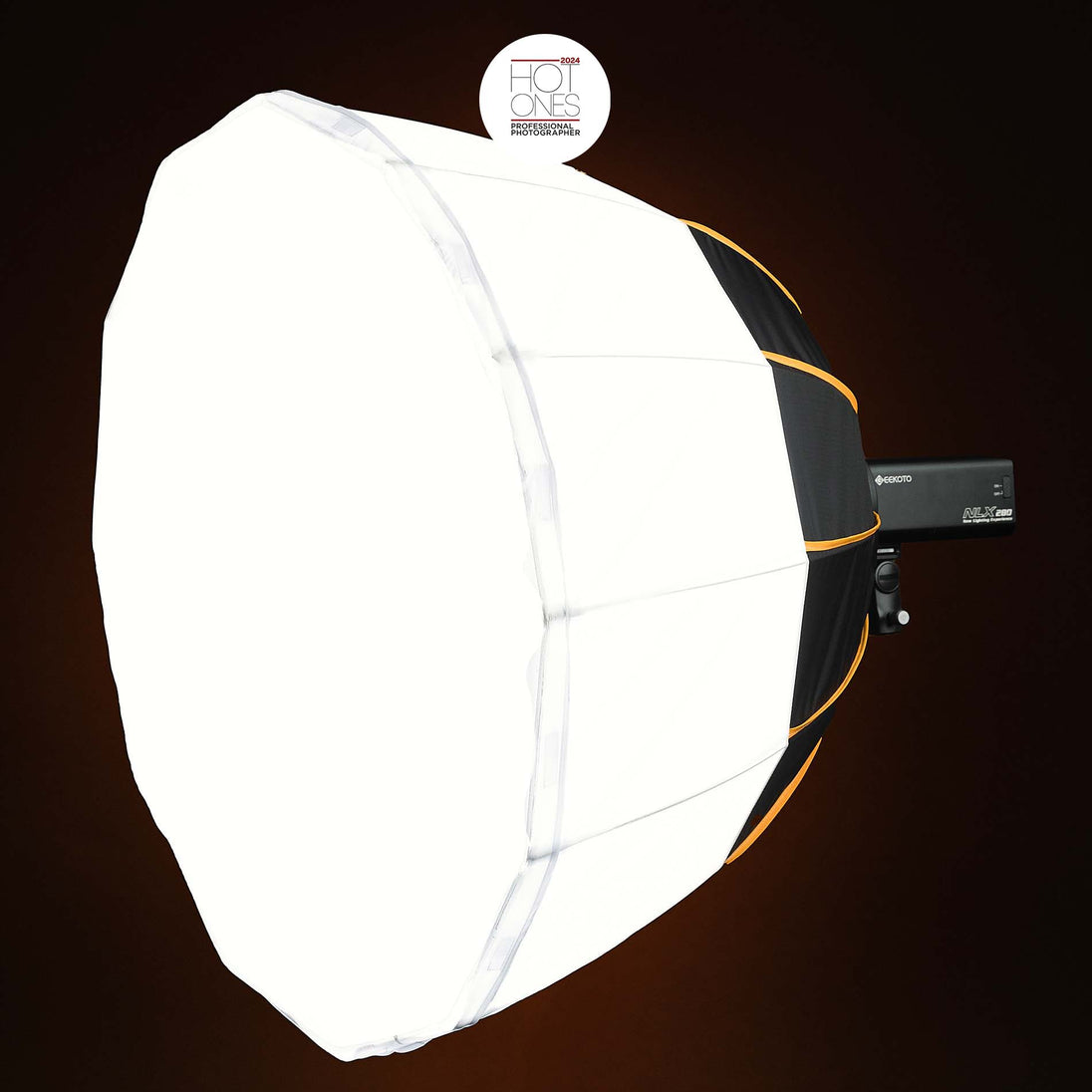 Geekoto GEEK MOD Y36 36-inch lantern softbox front diffusion view for soft light control