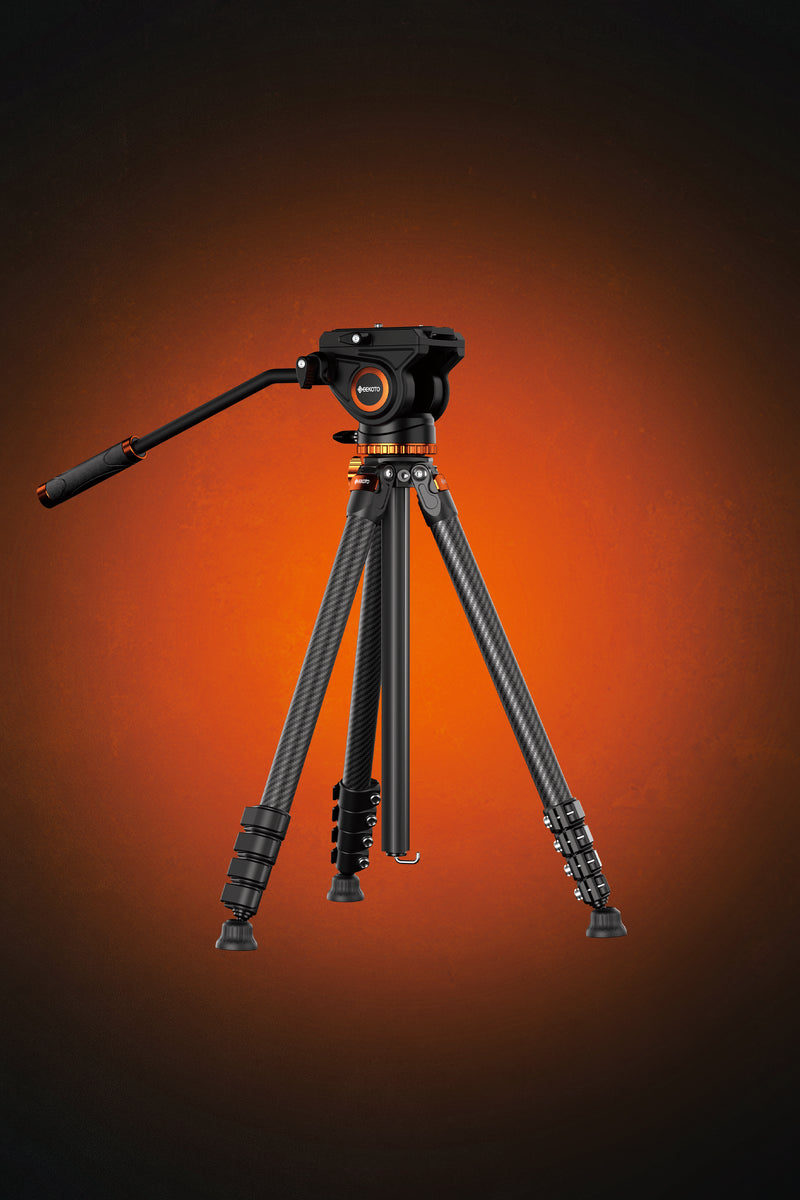 Geekoto MCTV 3K GT carbon fiber video tripod with Pro Ultra DV head
