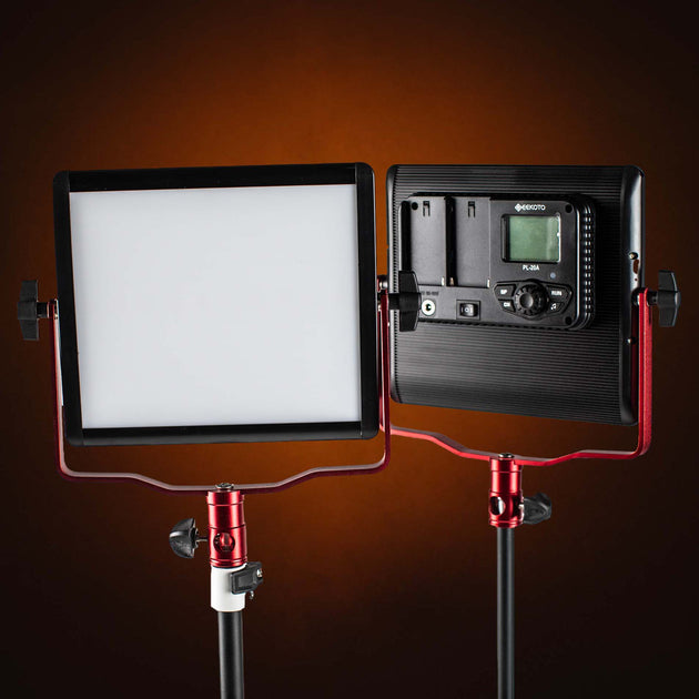 Geekoto PL-20A 2-pack bi-color LED video panel light kit