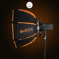 Geekoto Quicky 20 rapid-deploy compact softbox shown fully opened for studio lighting