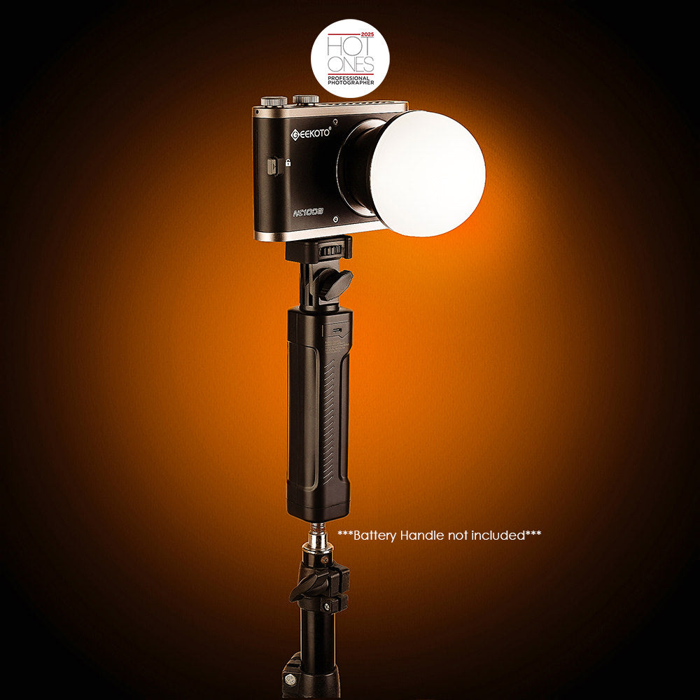 Geekoto NC100B portable COB light with BH100 power option
