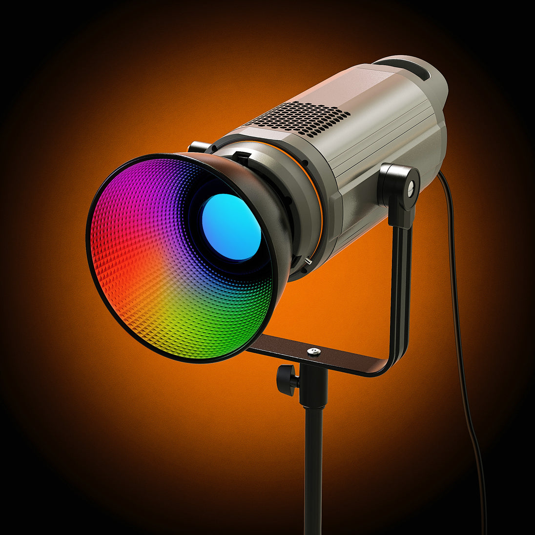 Geekoto NC200R 200W RGB COB LED light front view