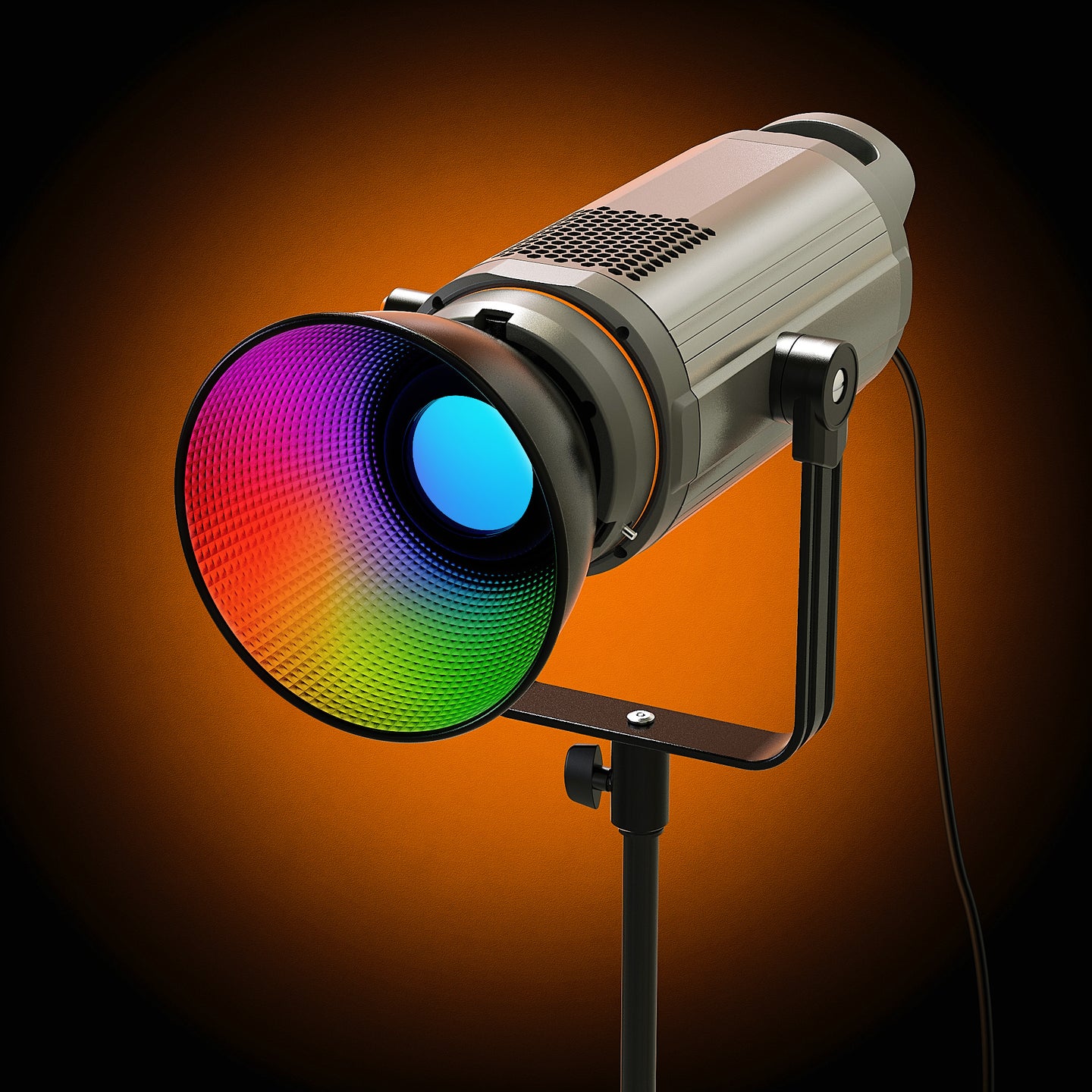 Geekoto NC200R 200W RGB COB LED light front view