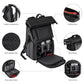 Geekoto Rogue camera backpack open with modular dividers