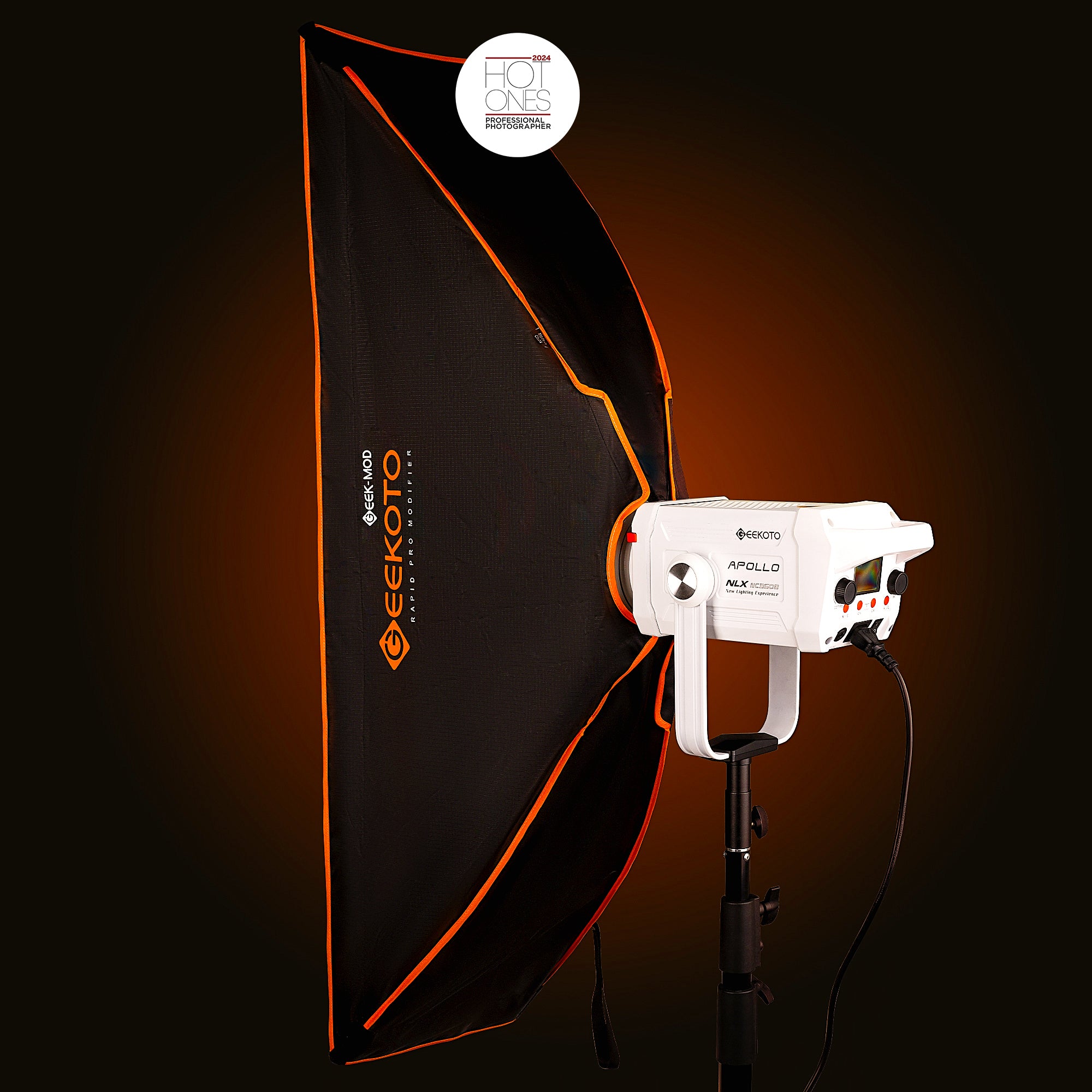 Geekoto SV48 Fold-Flat Rapid-Deploy Strip Softbox