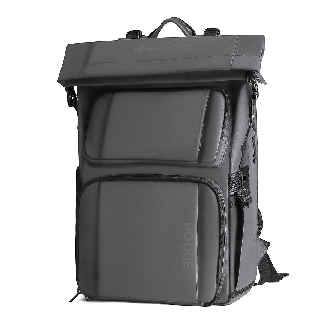 Geekoto Rogue Backpack in Black Grey and Blue color options