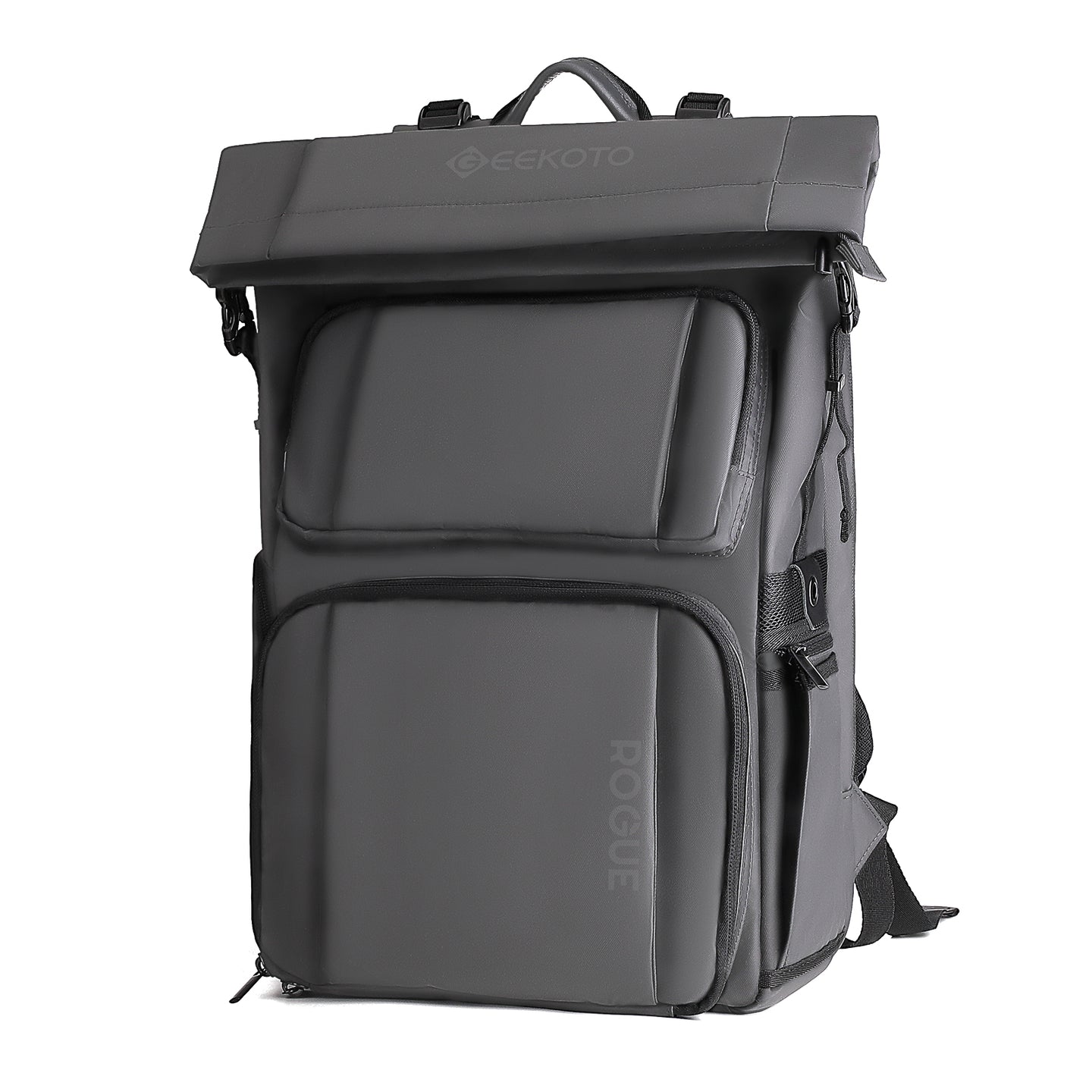 Geekoto Rogue Backpack in Black Grey and Blue color options